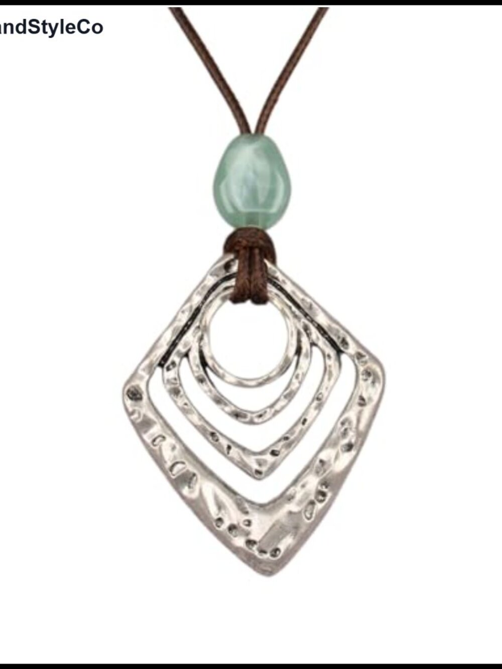 Boho Long Layered Leather Rope Pendant Necklace for Women Wooden Jewelry